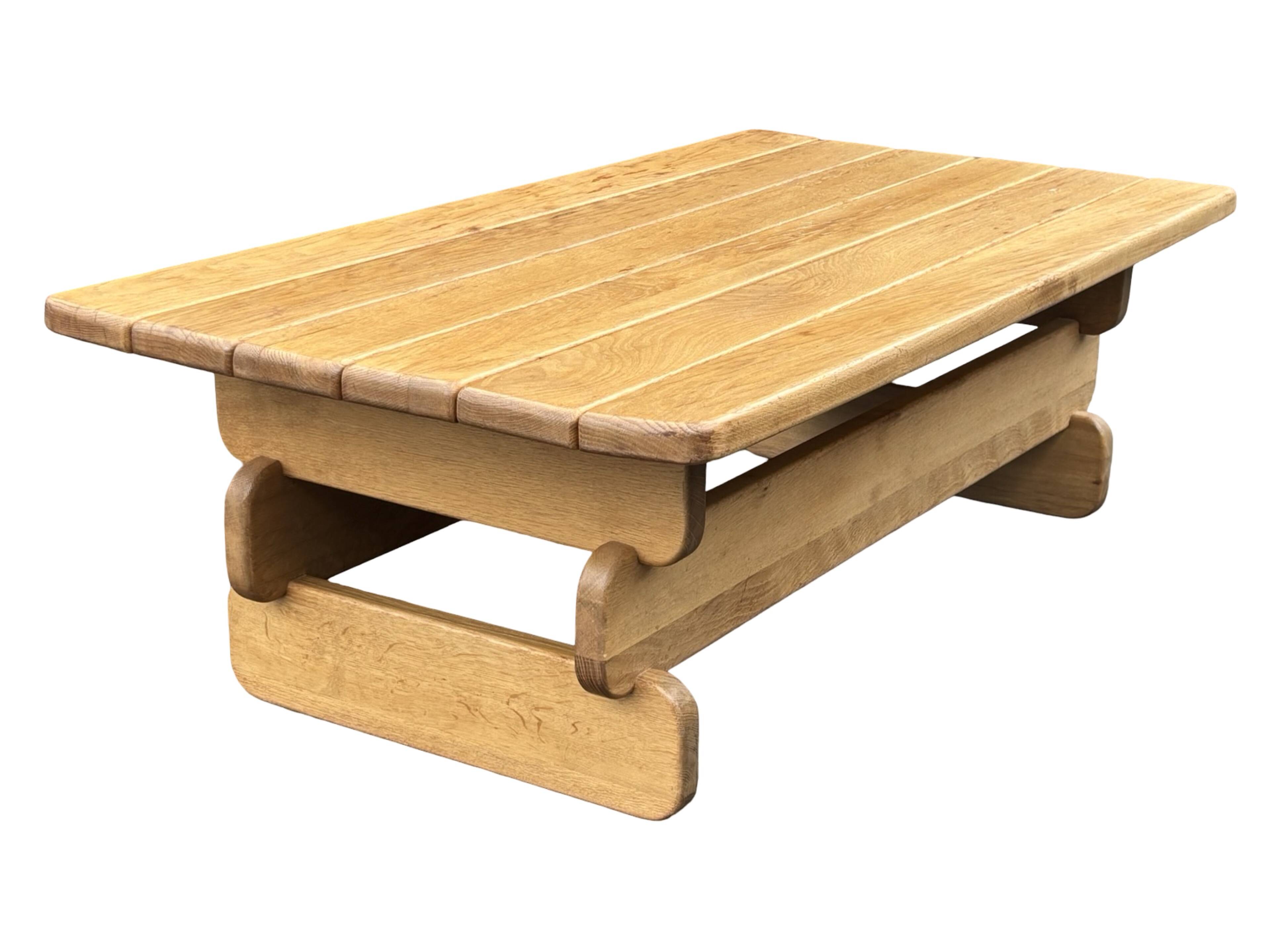 Table basse brutaliste, années 70