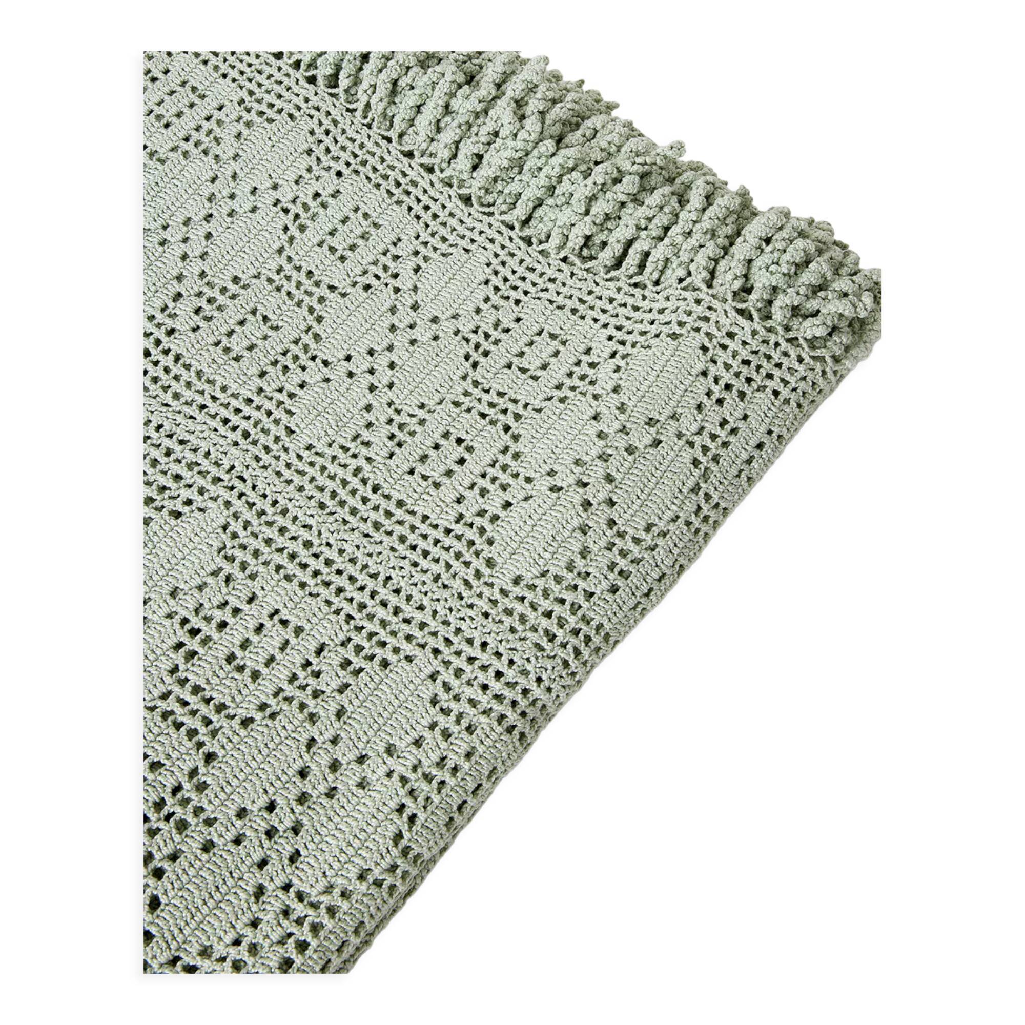 Dessus de lit en crochet - verveine