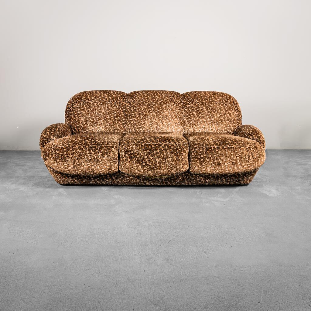 Sofa bed 3 seater floral fabric beka 70