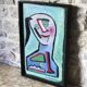 Portrait of a woman by Luc Bonneau Oil on panel