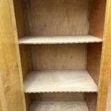 Parisian wardrobe in wood and rattan