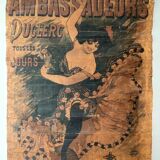 Affiche ancienne des années 1890 par Guillaume. Affiches - Camis Paris. Ambassadeurs Duclerc tous les Jours
