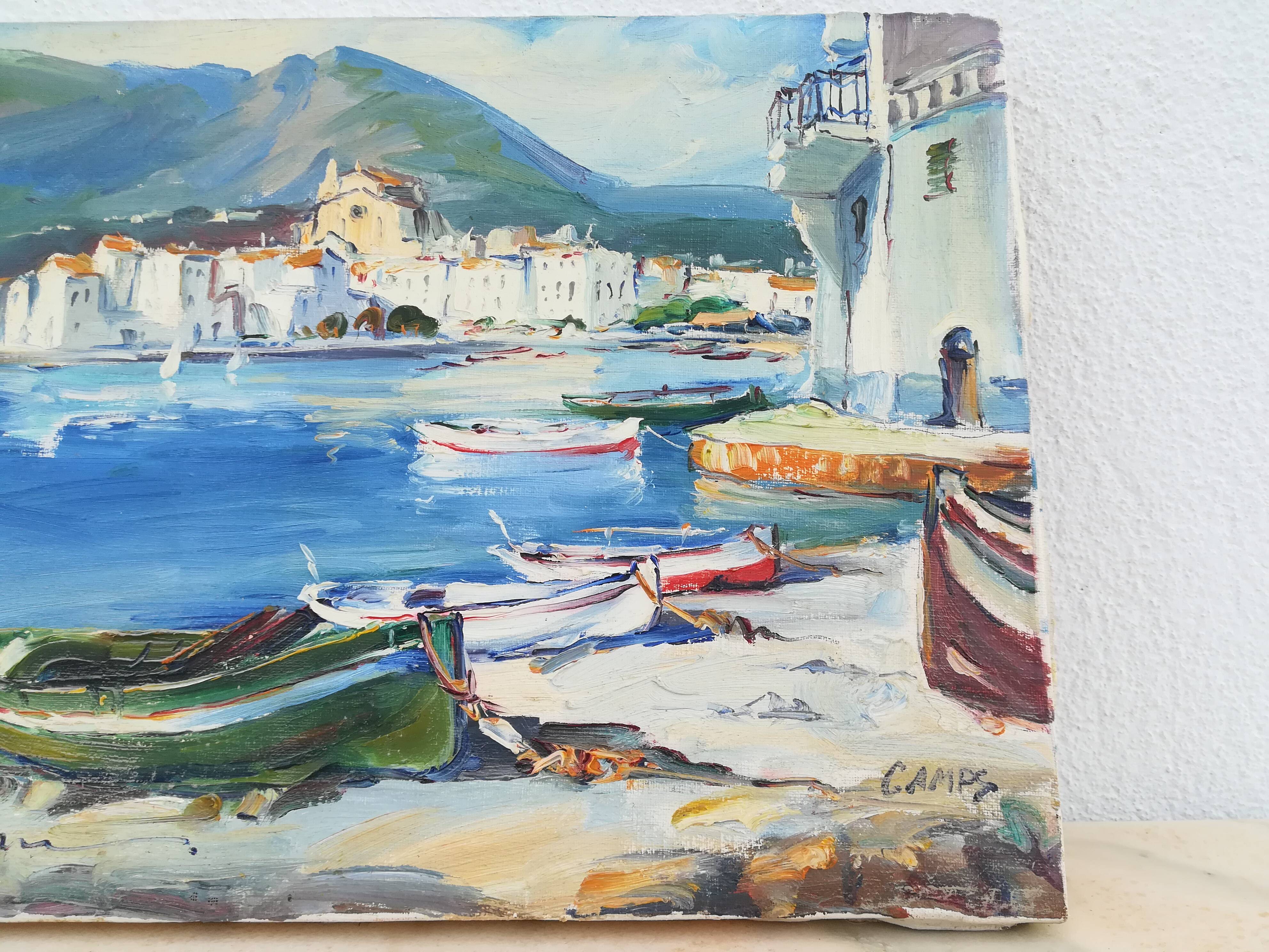Acrylics on canvas, Cadaques and Tossa de Mar