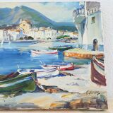 Acrylics on canvas, Cadaques and Tossa de Mar