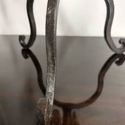 Brutalist wrought iron candlestick from the 60s