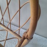 Rattan wicker magazine rack