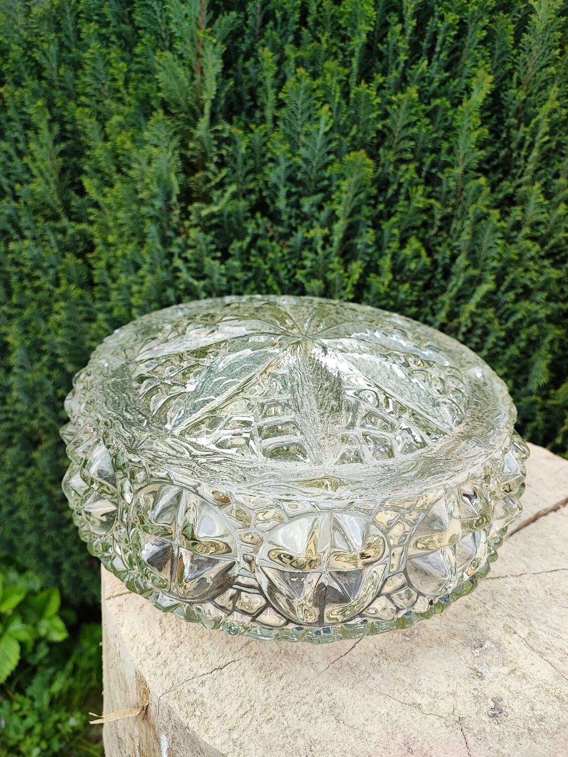 Vintage glass ceiling lamp