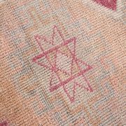 3x12 Rug For Kitchen Pale Red Pink Turkish Vintage Runner Rug 85x367Cm