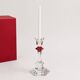 Baccarat - Candlestick (2) - Crystal, Glass - Harcourt candlestick Red