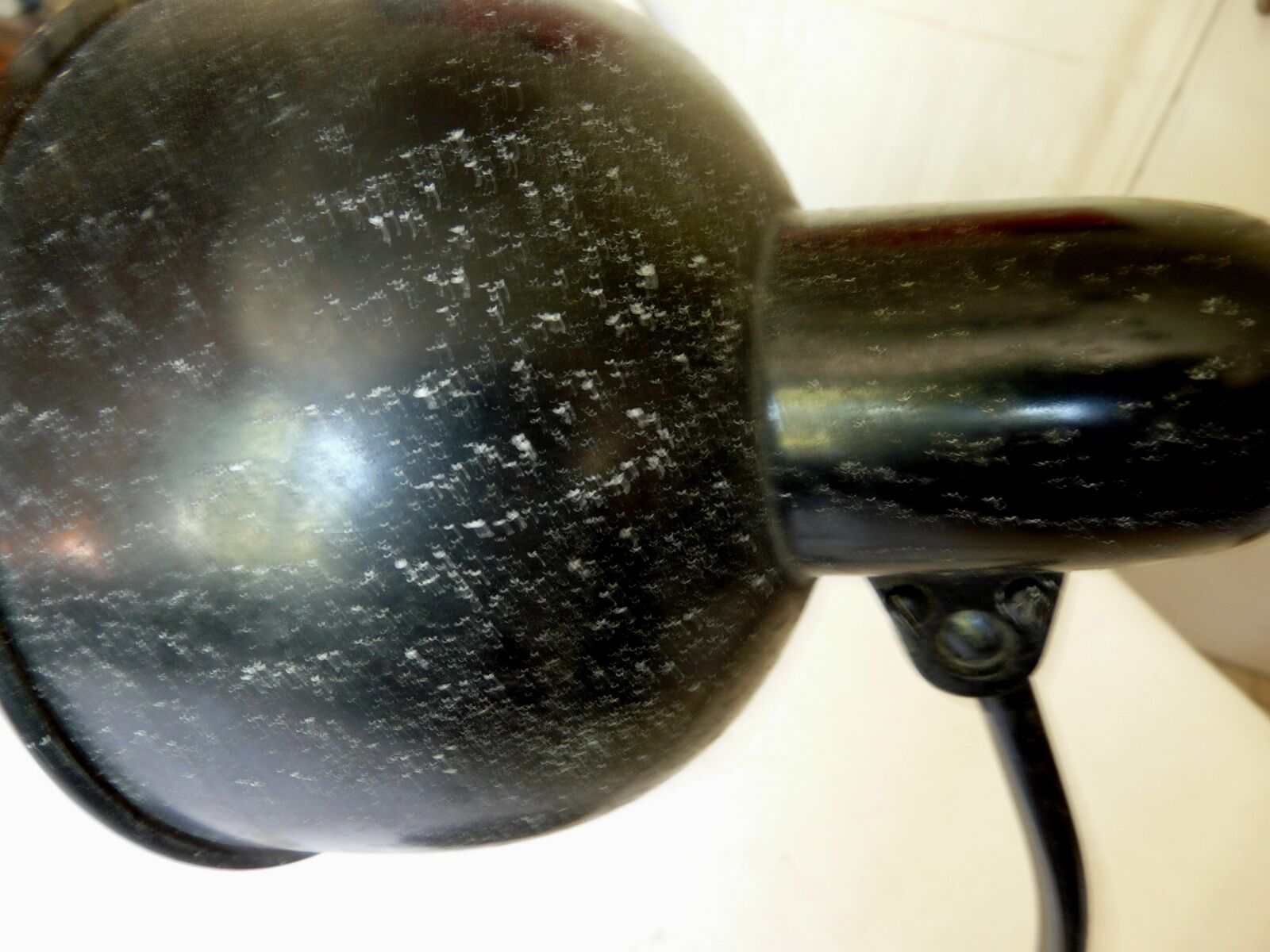 Black vintage lamp metal