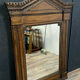 Miroir Renaissance de forme pyramidale en bois naturel
