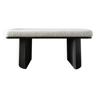 Roger boucle fabric bench – 100 cm