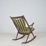 Danish rocking chair designed by Frank Reenskaug for Bramin, 1960s