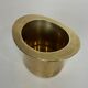 Champagne cooler shaped like a brass top hat.