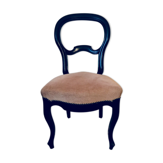 Chair Louis Philippe velvet rose