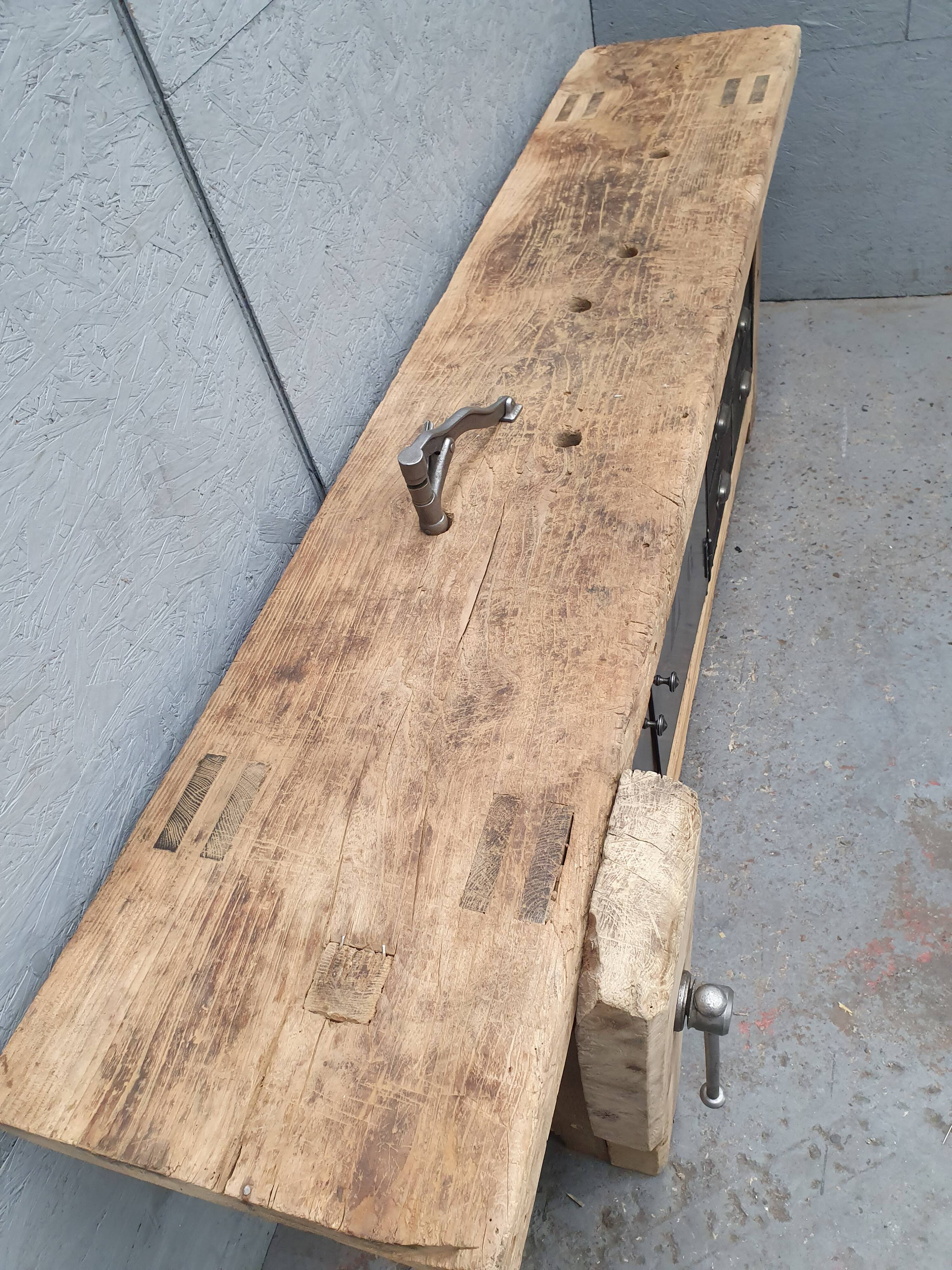 Industrial established furniture two metal doors and 6 wooden drawers