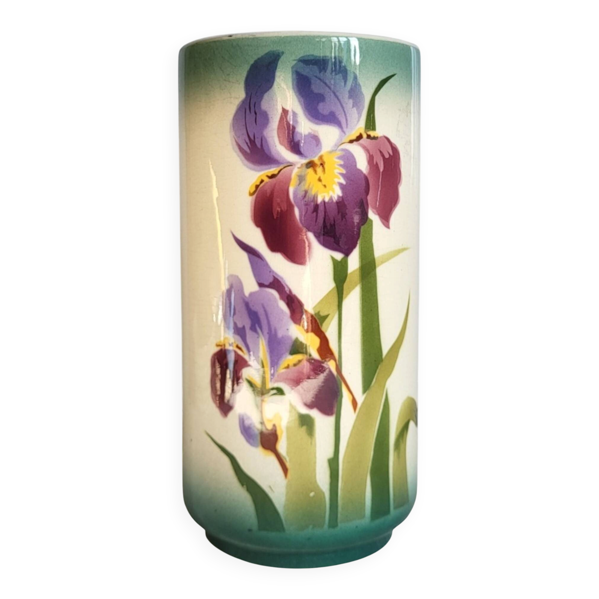 Vase Art nouveau en faïence Choisy le Roi
