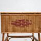Worker vintage rattan basket