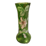 Vase en verre émaillé art nouveau