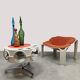 Vintage rotobar space age trolley Curver 'Orange accent'