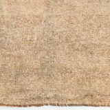 Brown and beige wool oushak rug 286x181cm