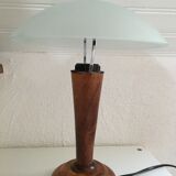 Frosted glass mushroom lamp