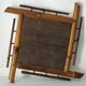 Vintage bamboo wall mirror 50's