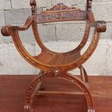 Old curule armchair