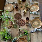 Vintage artisanal plates