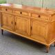 Louis XVI solid oak sideboard with 3 doors and 3 drawers, 175 cm
