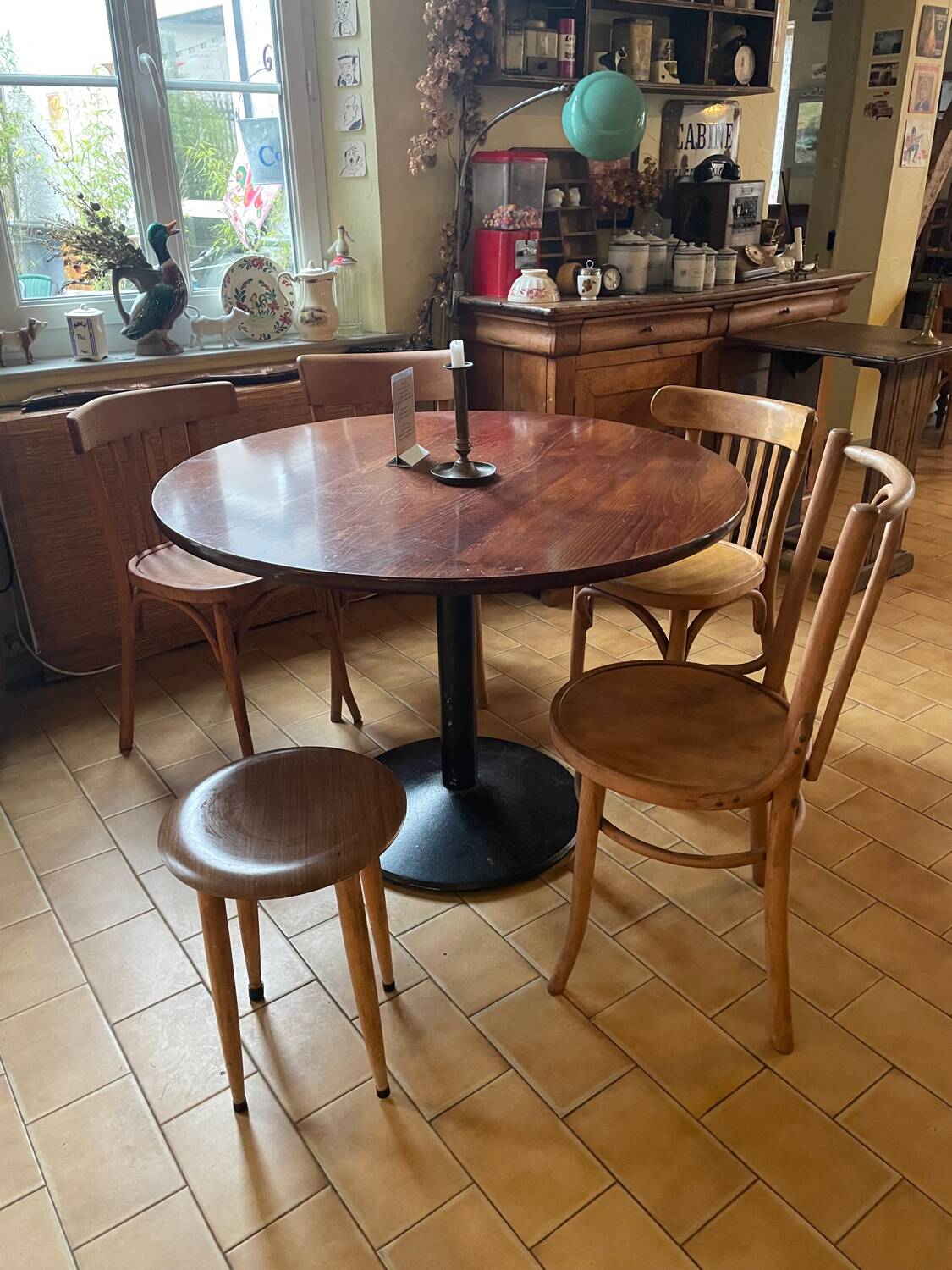 Vintage wooden stool