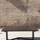Vintage coffee table in steel and black melamine by Airborne, france, 1990s