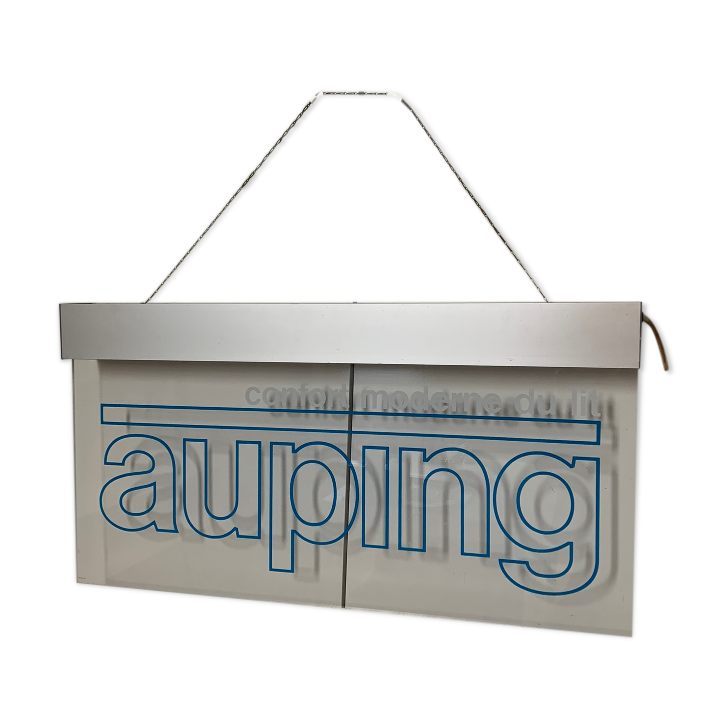 Illuminated vintage advertising sign