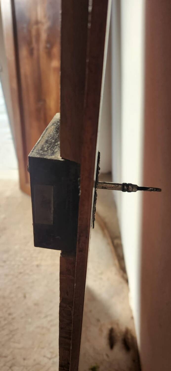 Antique walnut cabinet doors