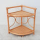 Rattan corner shelf