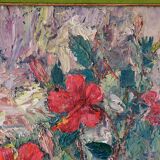 <hibiscus rosa-sinensis>,carlo aimetti (bisuschio, 1901-1980)