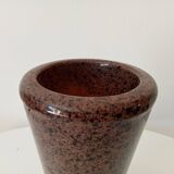 Vintage speckled granite vase