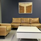 COR Leather Sofa Set (one sofa, two armchairs, one coffee table)