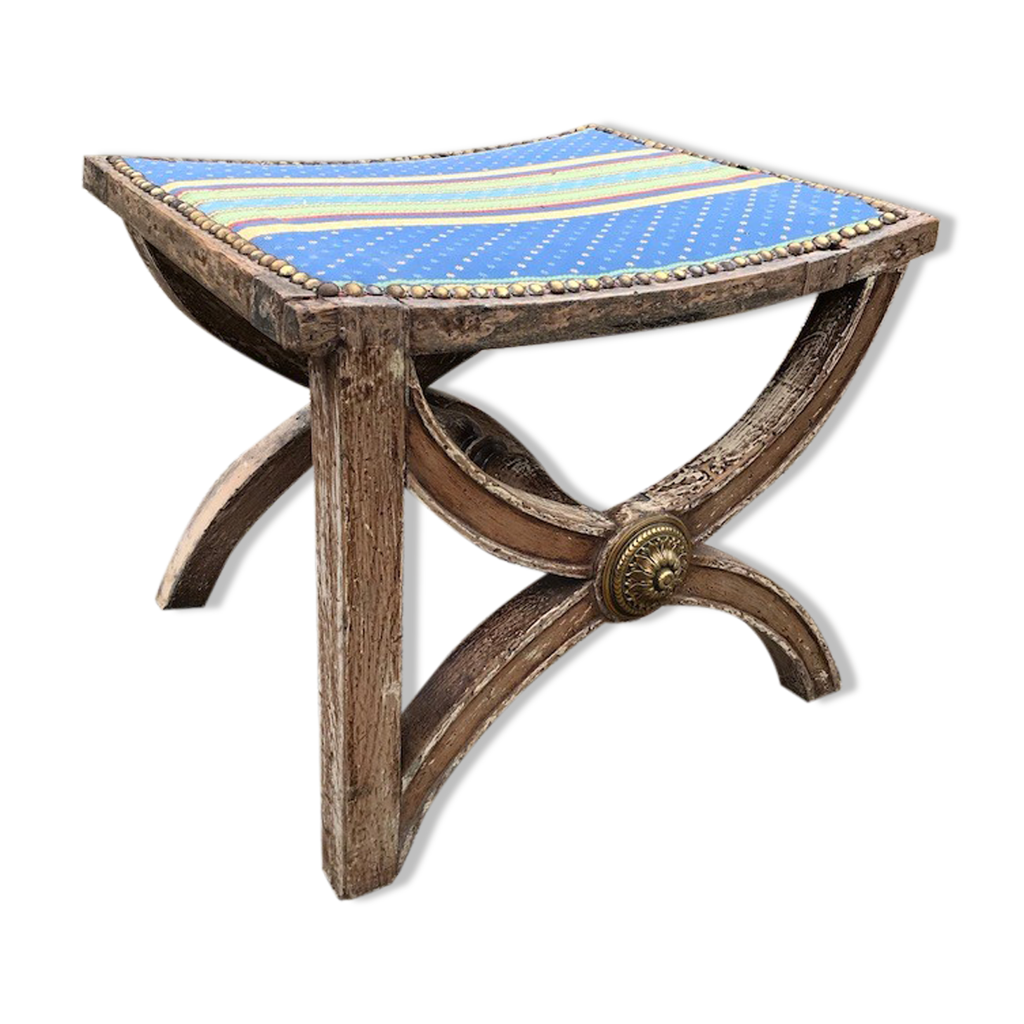 Tabouret dagobert 19e siecle