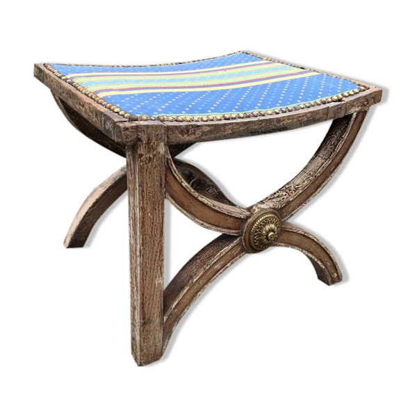 Tabouret dagobert 19e siecle