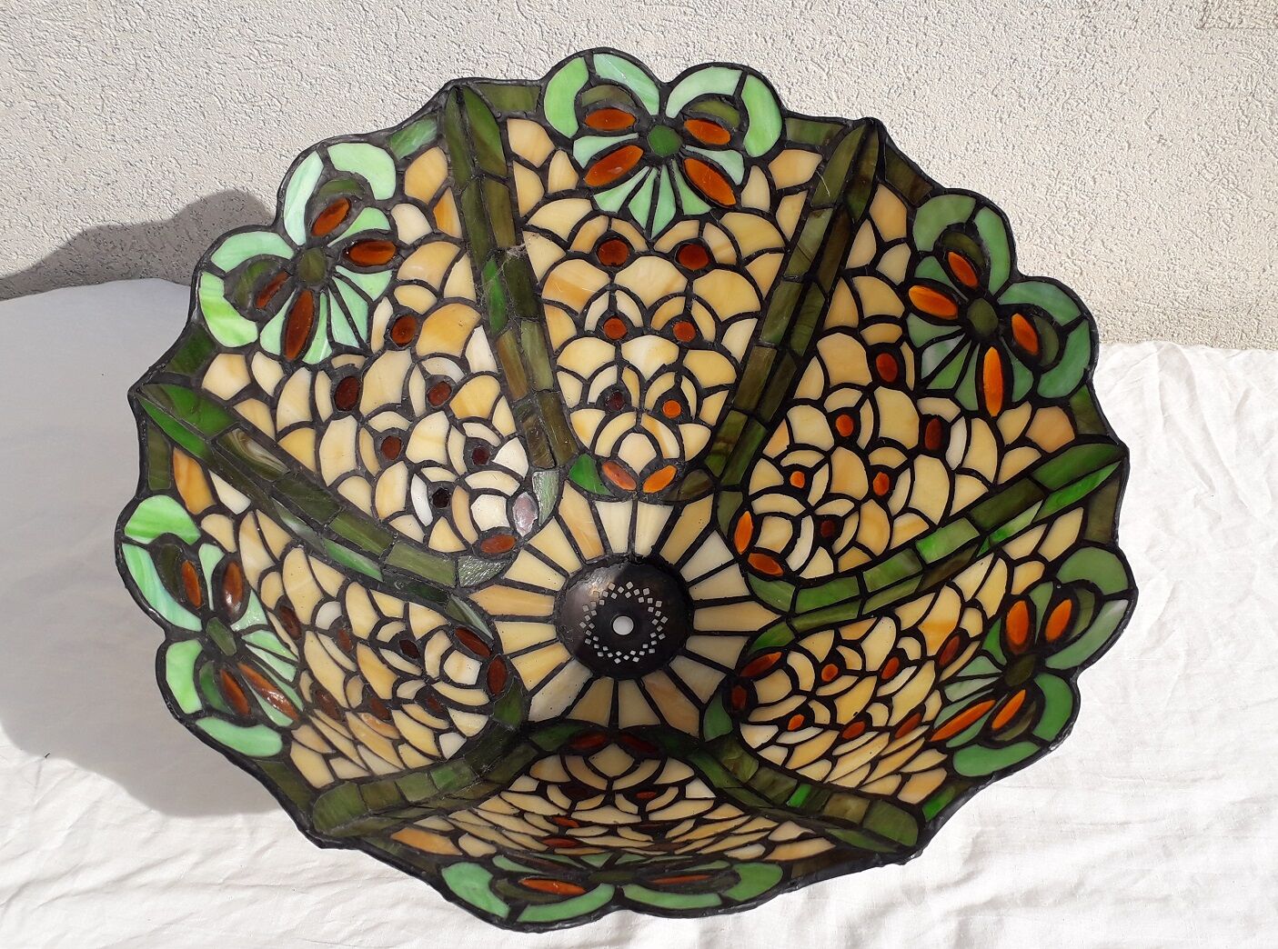 Stained glass lampshade