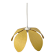 Suspension fleur pétale jaune vintage 70s