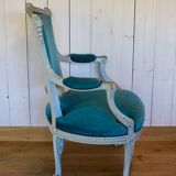Patinated Louis XV style armchairs (pair or individual)