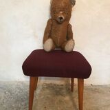 Vintage stool ottoman 1960