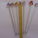 fish shaped glass cocktail stirrers