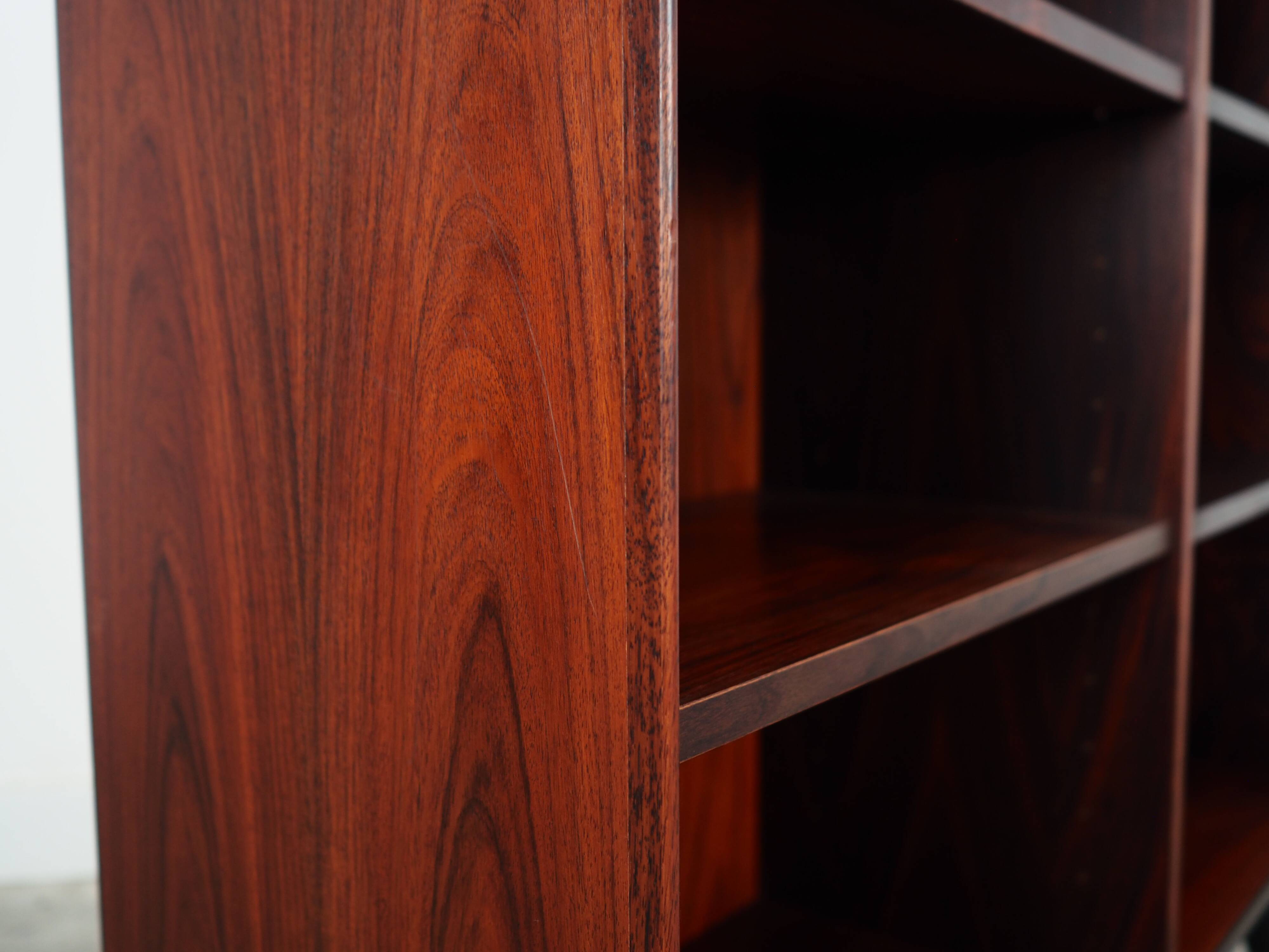 Rosewood bookcase, Danish design, 1970s, manufacture: Brouer