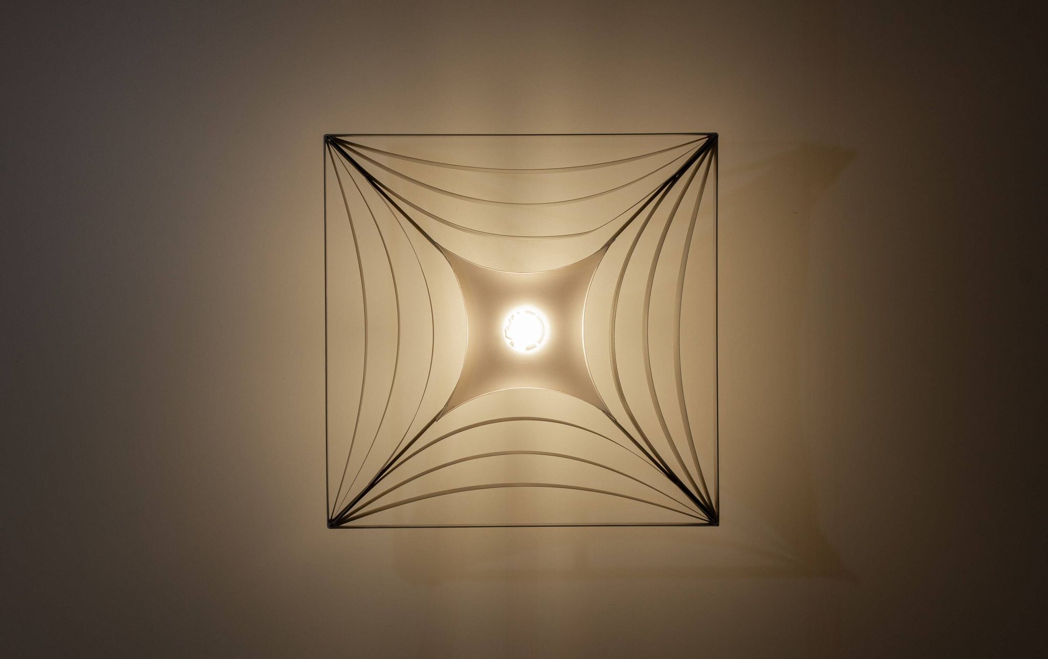 Architectural wall or ceiling lamp, Belgium 1960s