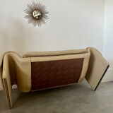 Vintage design sofa de sede ds-2011 in cream leather 2 places