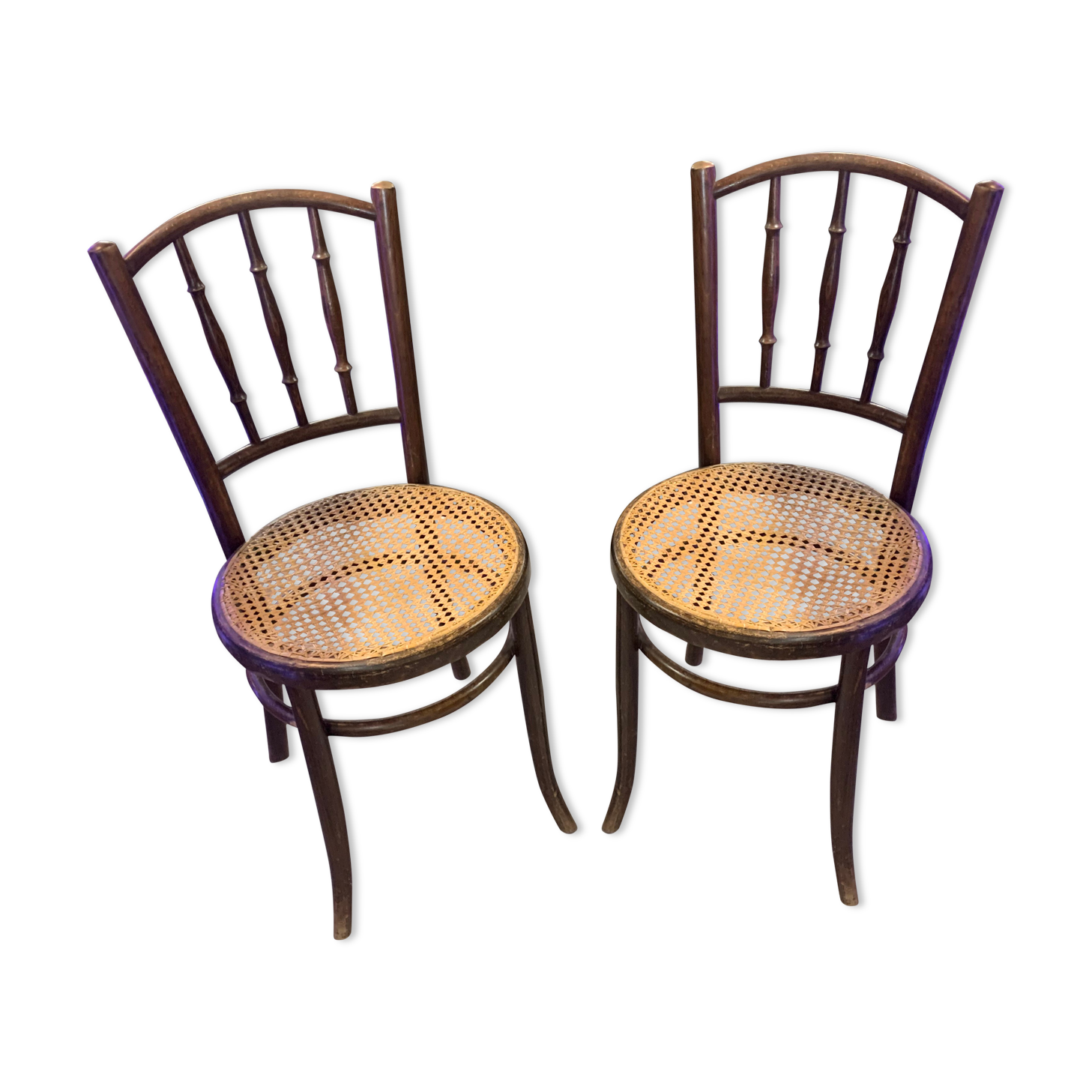 Pair of Fischel bistro chairs