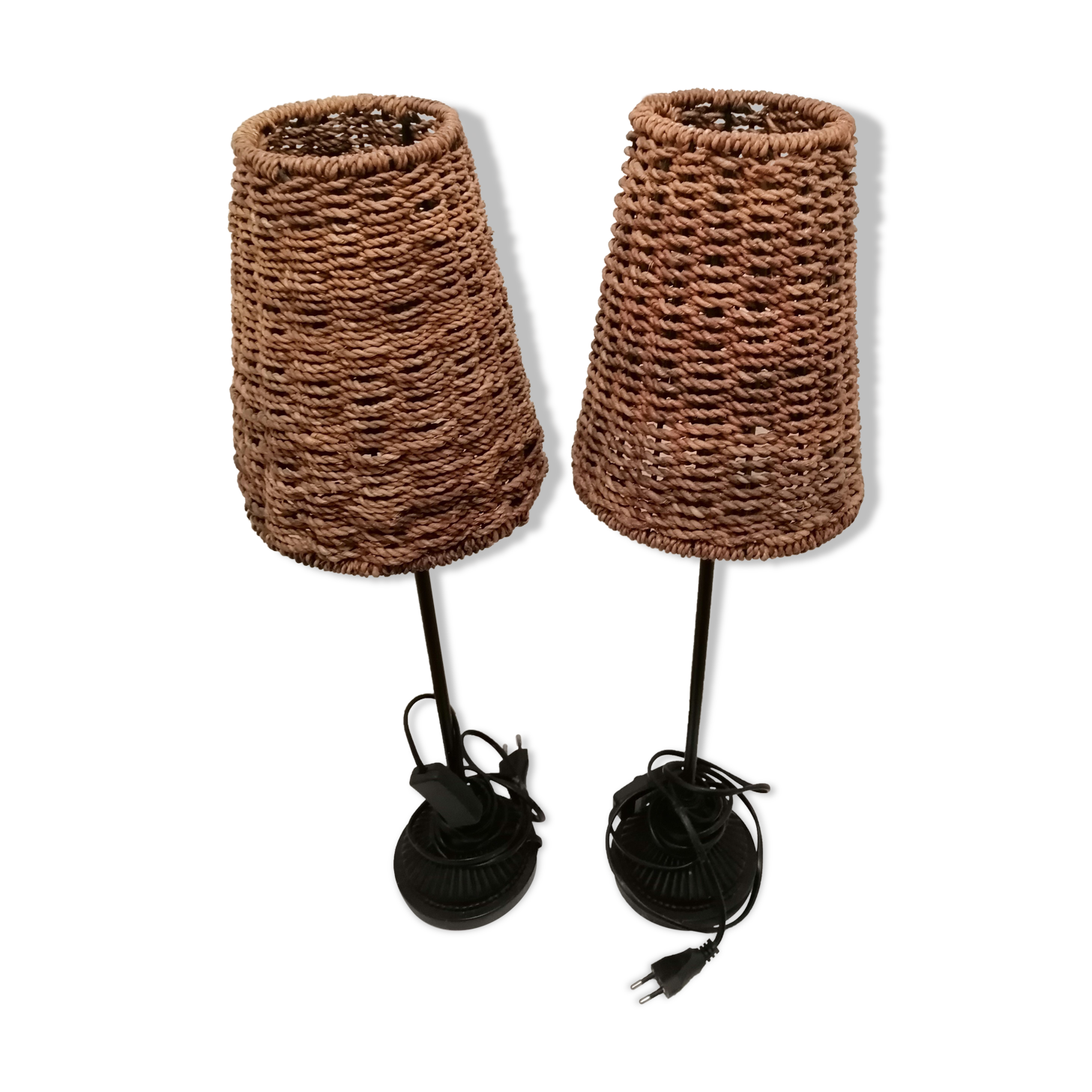 Pair of table or bedside lamp